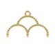 Cymbal ™ DQ metal ending Skaloti III for 11/0 beads - Gold